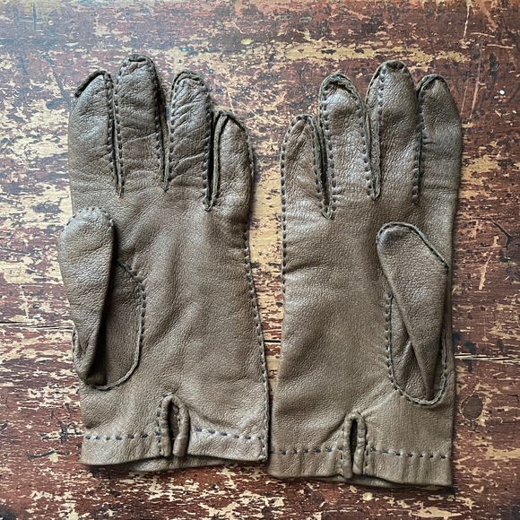vintage leather driving gloves - Picture 3 of 11